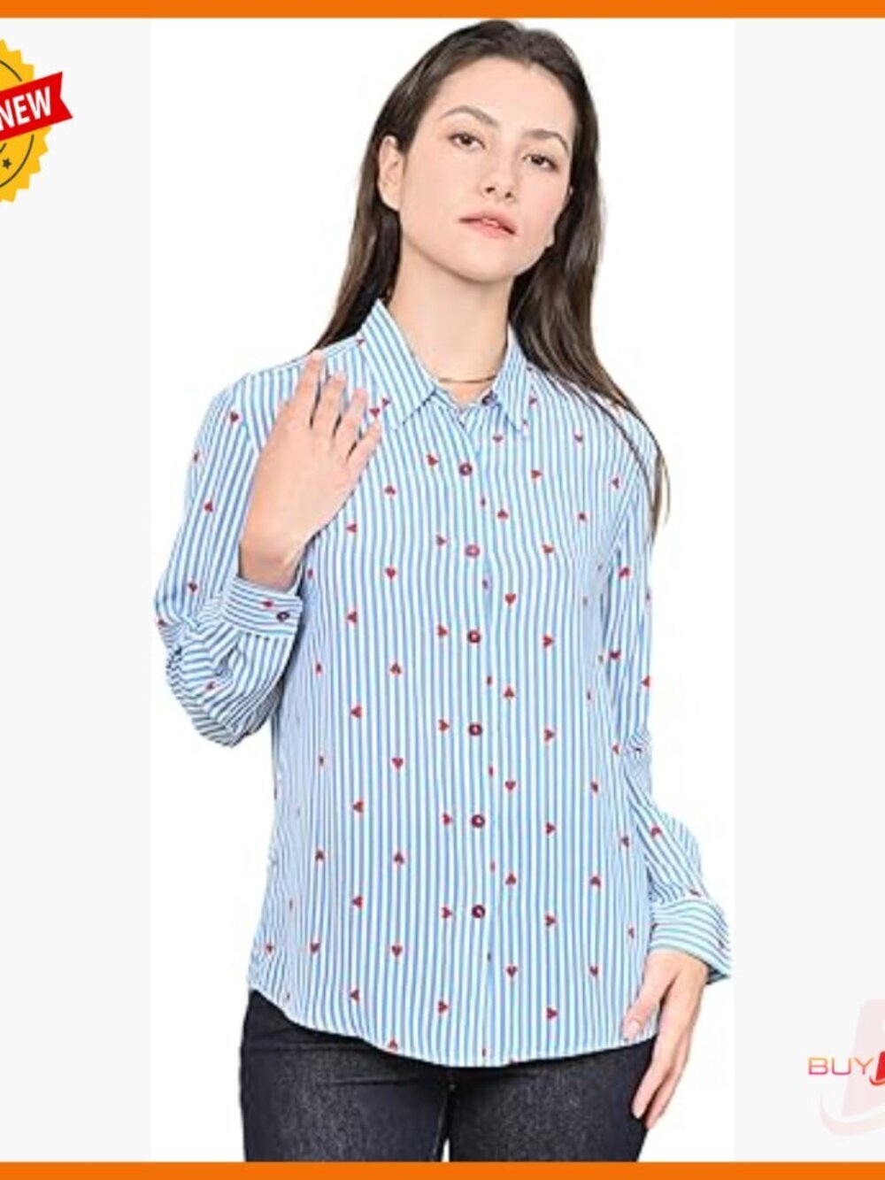 100% Pure Mulberry Silk Long Sleeve Button Down Shirt Regular Fit Blouse